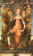 MICHELE PANNONIO Ceres Enthroned oil on canvas
